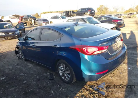 2016 Hyundai Elantra Se from USA, damaged, VIN KMHDH4AE5GU480336